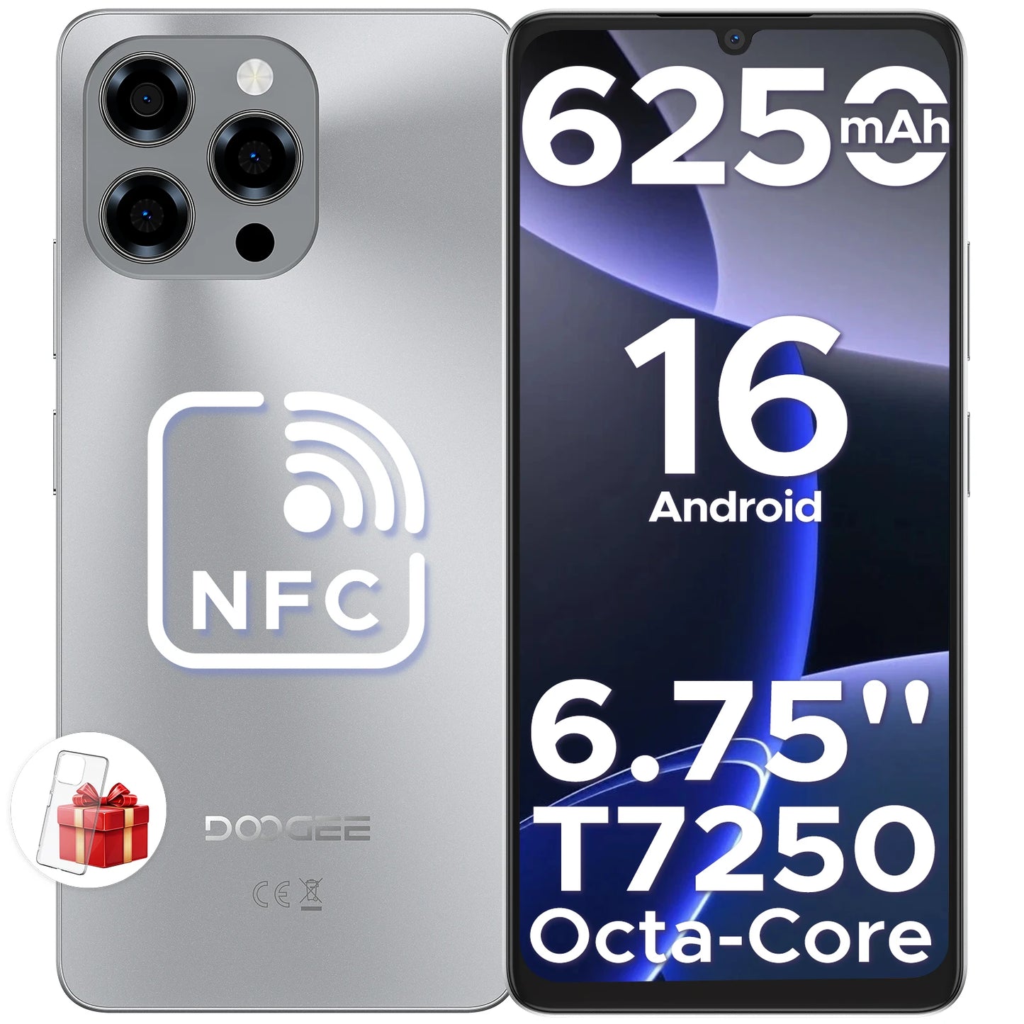 DOOGEE Note 58 Smartphone Android 8GB RAM 128GB ROM NFC
