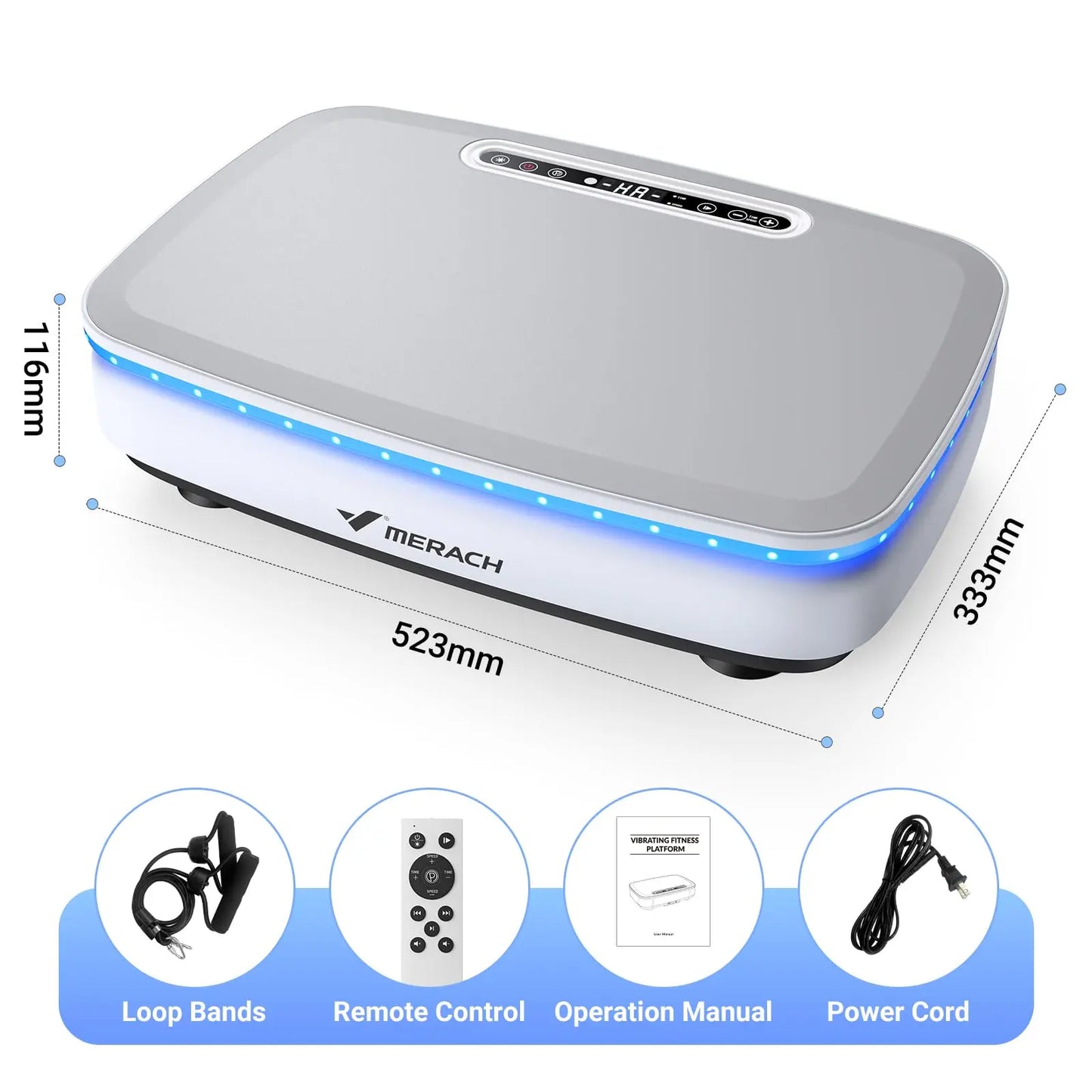 Merach Whole Body Vibration Plate Fitness Exercise Machine