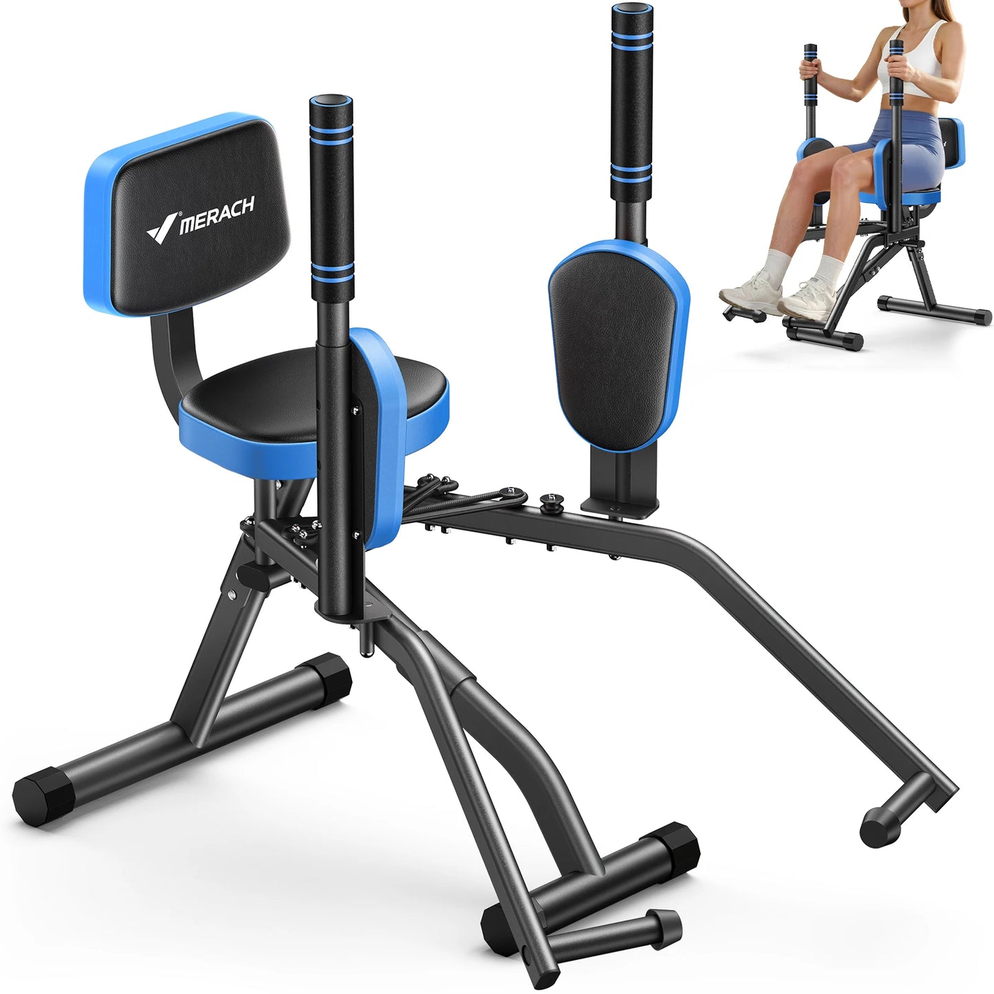 Merach Hip Abductor Leg Trainer With Adjustable Resistance For Glutes