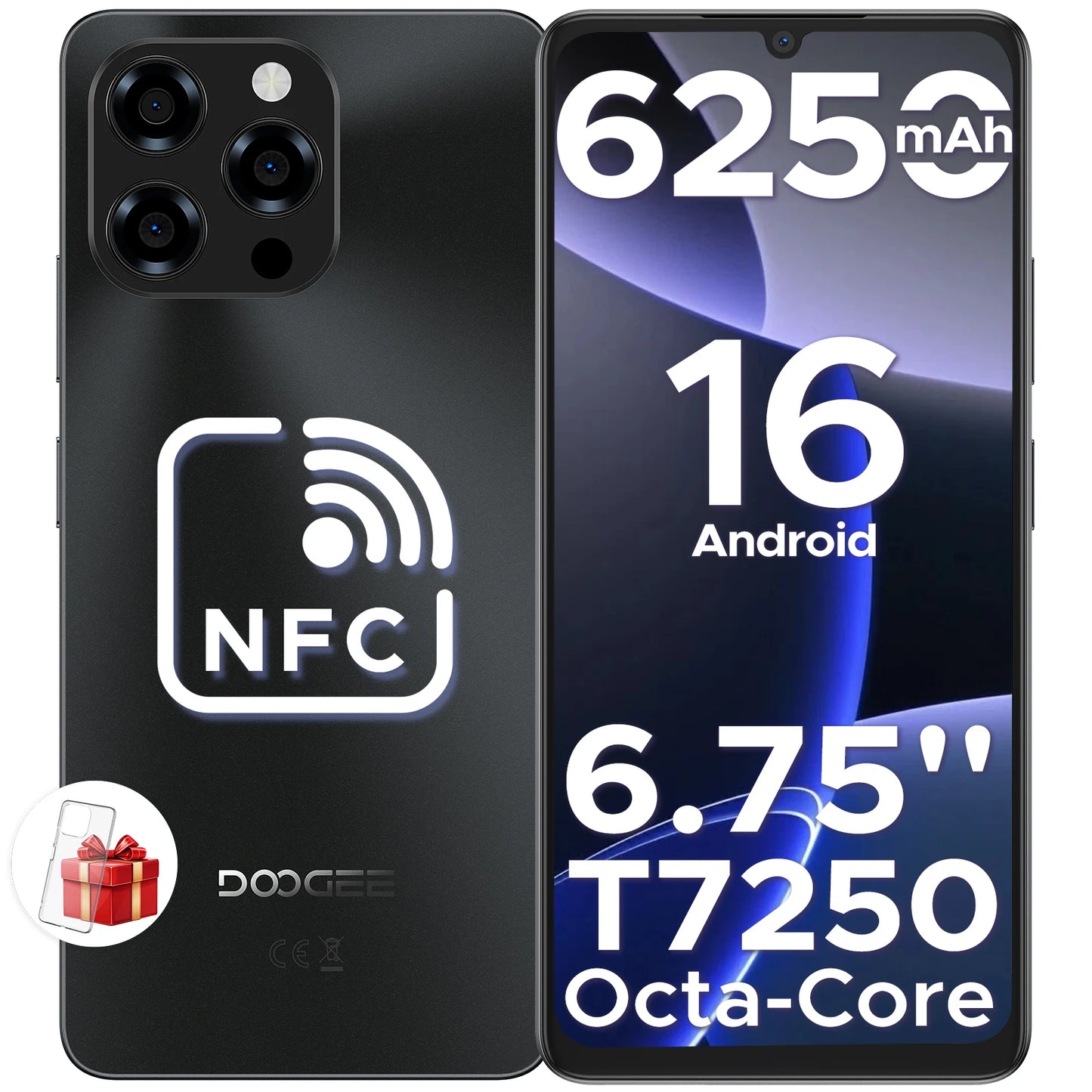DOOGEE Note 58 Smartphone 90Hz Display 8GB RAM 128GB ROM