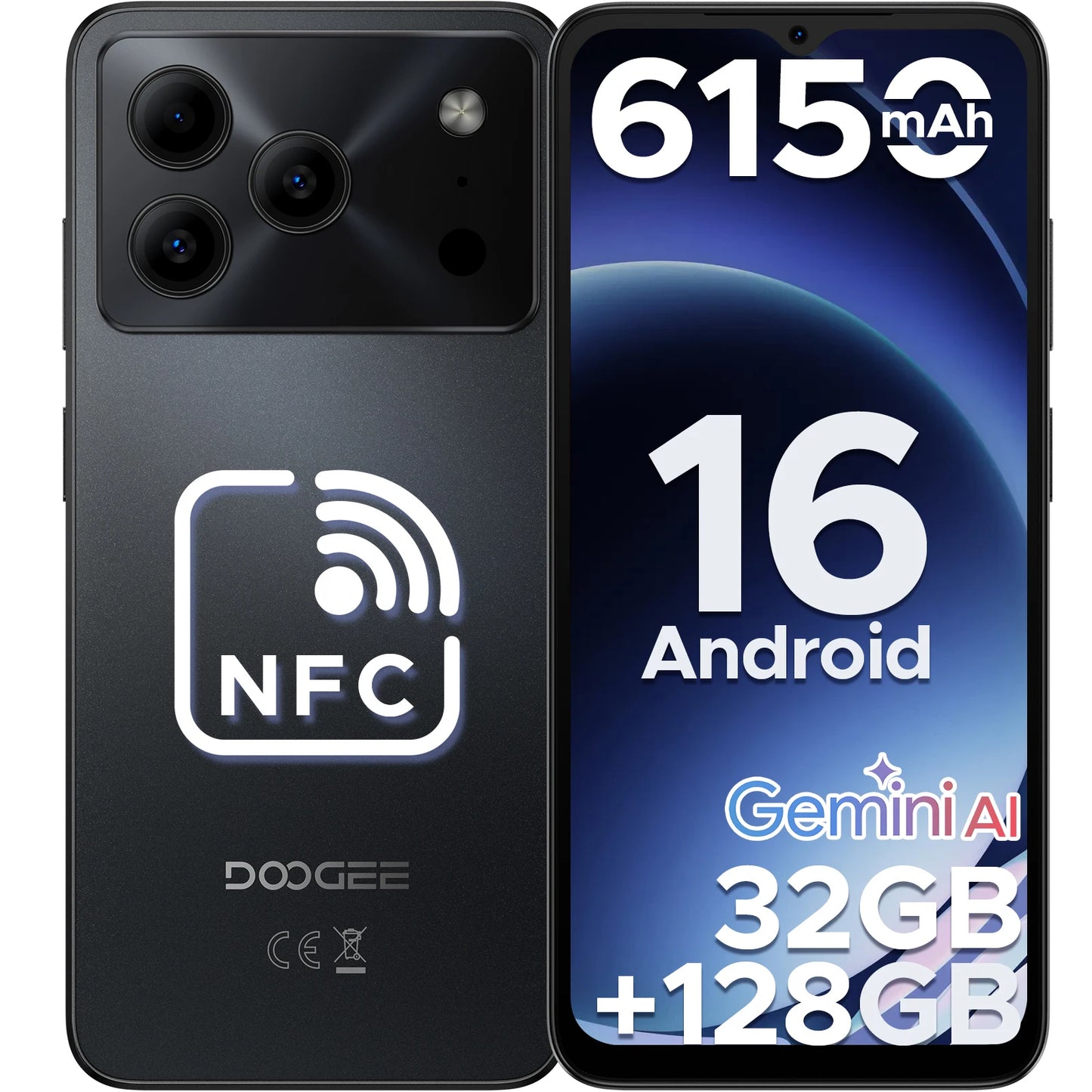 DOOGEE Note56 Pro Smartphone 6150mAh Battery Android 16 90Hz