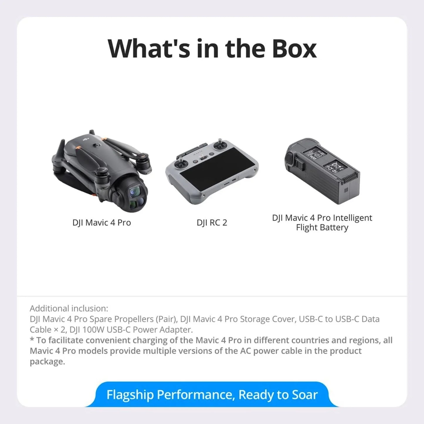 DJI Mavic 4 Pro Drone Flagship Tri Camera 100MP Hasselblad 4 By 3 CMOS For Professionals 30 Kilometer Transmission