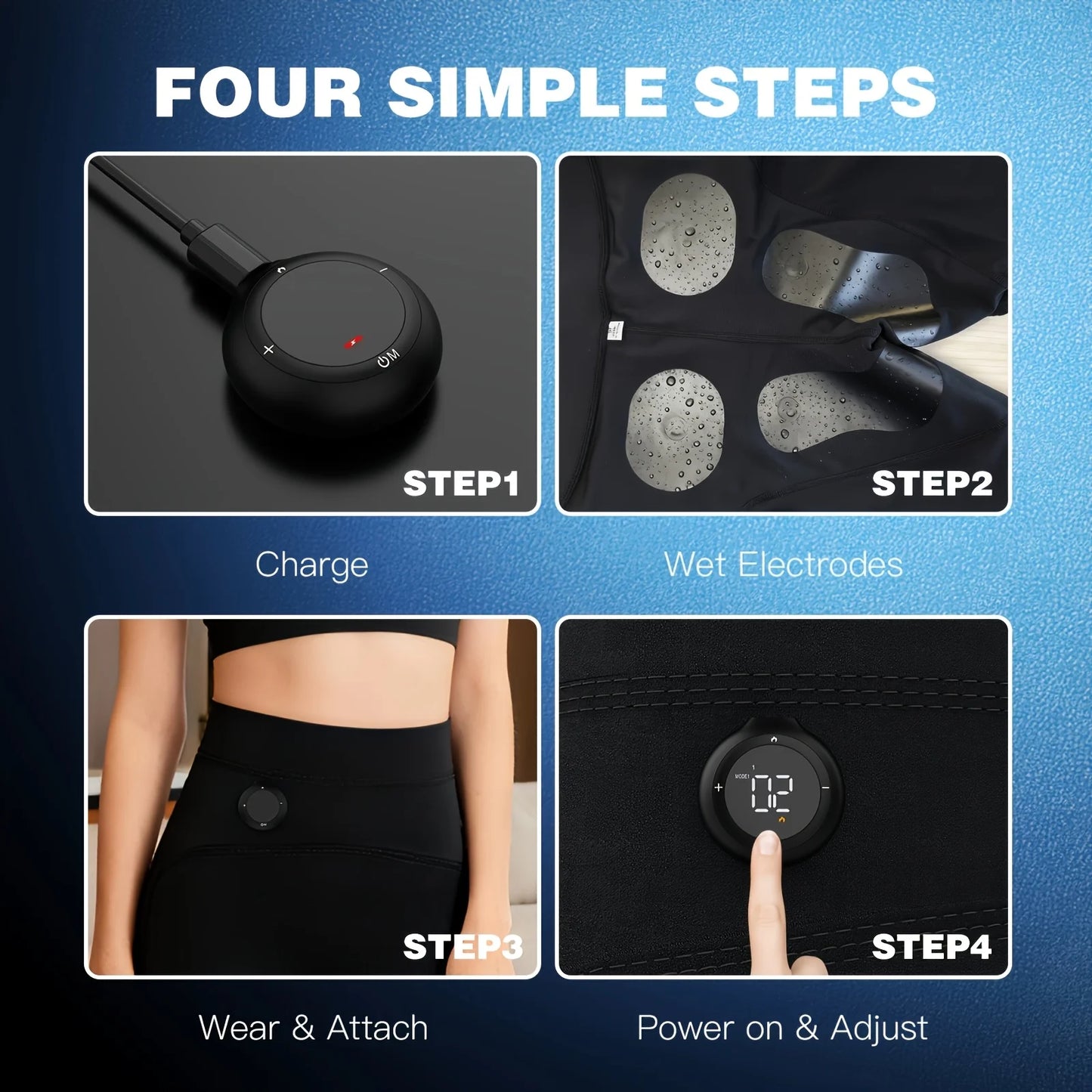 Jitesy EMS Glute Lift Massage Pants With 4D Microcurrent Muscle Stimulation