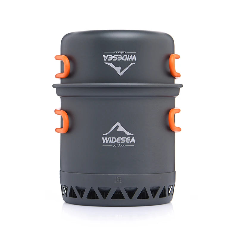 Widesea Camping Cookware Set With Pot Kettle And Travel Utensils
