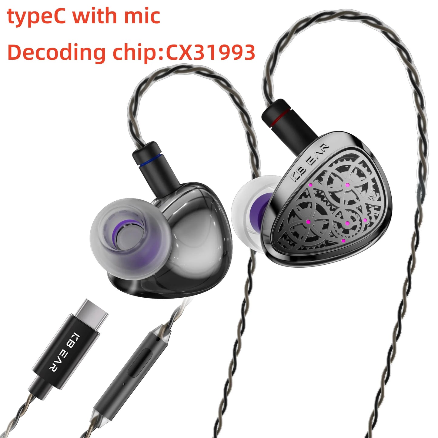 KBEAR Tourbillon Pro TB PRO In Ear Monitor Wired Earphones