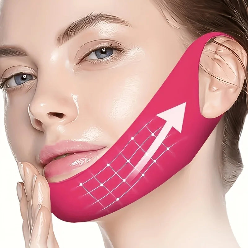 V Shaped Chin Strap Mask For Snug Facial Contour Lift