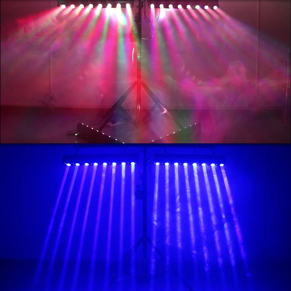 SHEHDS 8x12W Beam Moving Head RGBW DMX Stage Light