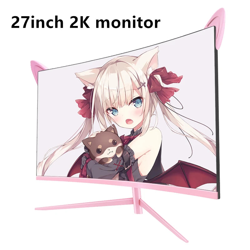 FYHXele Curved Gaming Monitor QHD 165Hz HDR10 FreeSync 1ms