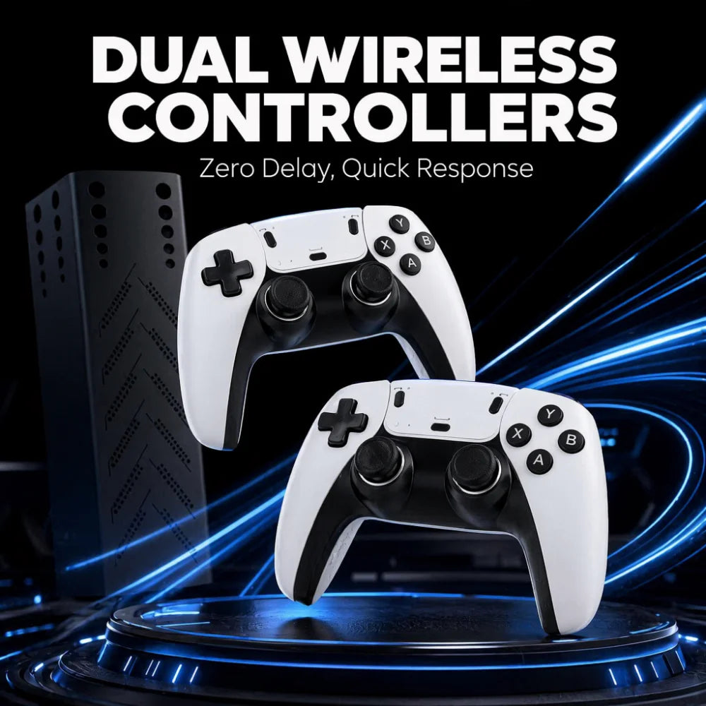 Retro Gaming Console With Preinstalled Emulators And Wireless Controller