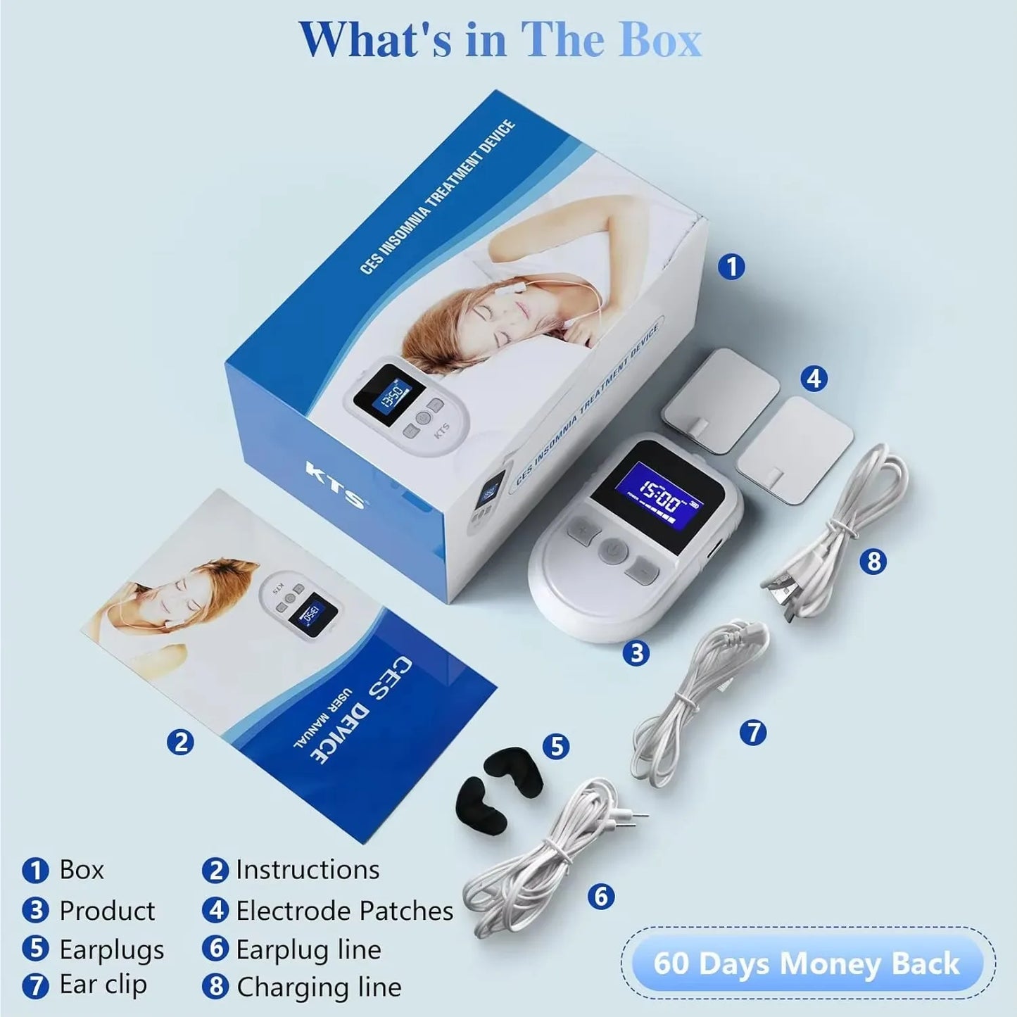 CES Microcurrent Sleep Aid Device For Insomnia Relief