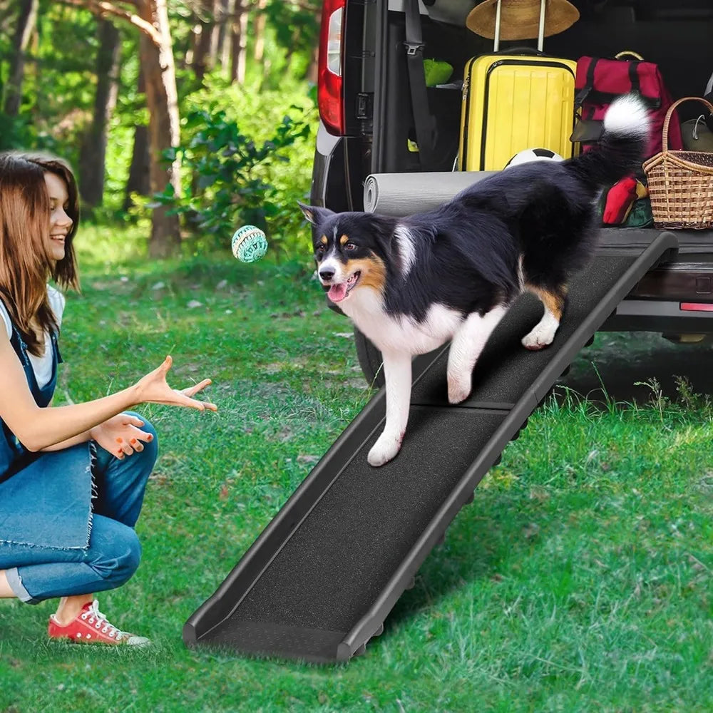 Folding Dog Ramp For Car SUV With Extra Long Rails