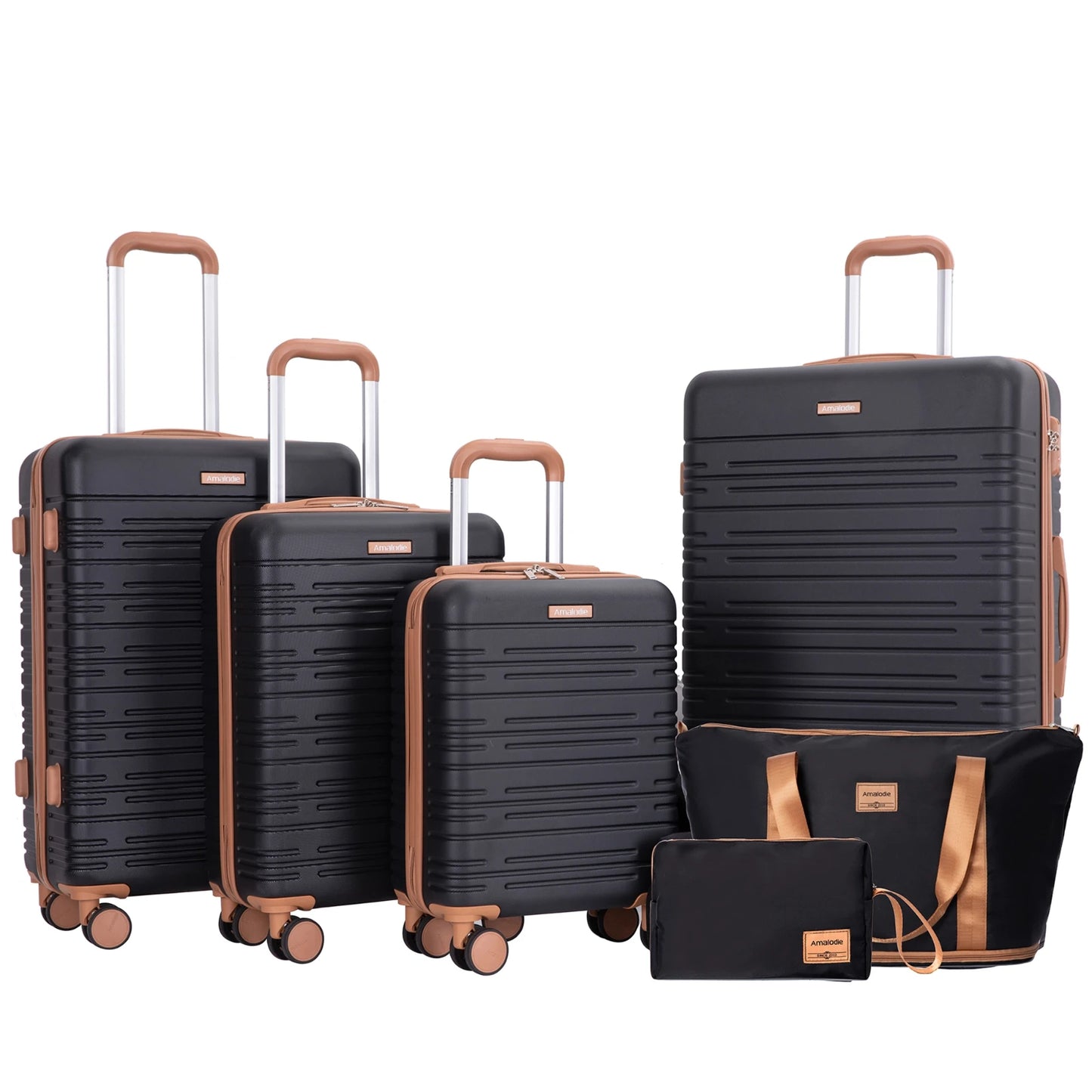 TRIPCOMP Luggage Set With Double Spinner Wheels And TSA Lock