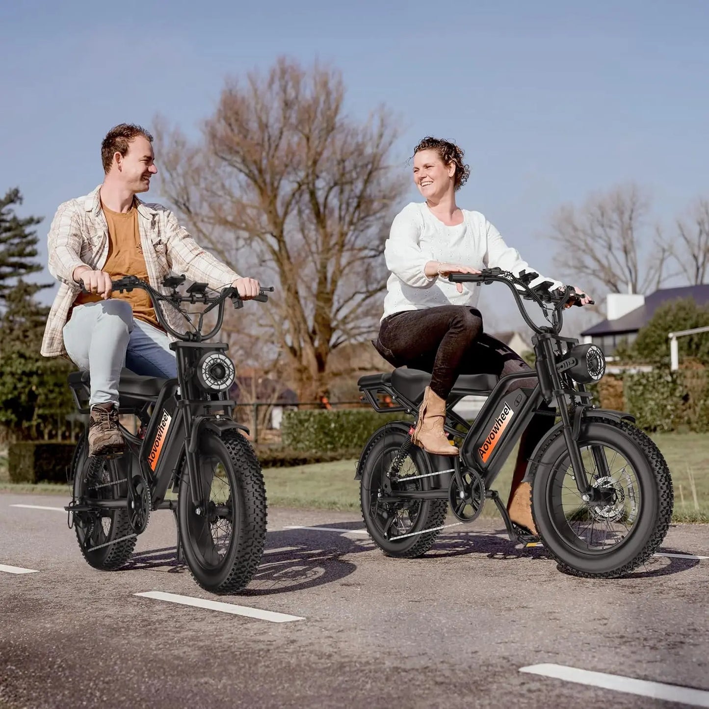 AOVOWHEEL AW2PRO Electric Bike 1500W Fat Tire MTB Dual Disc Brakes 31MPH Top Speed 70 Mile Range For Adventurous Riders