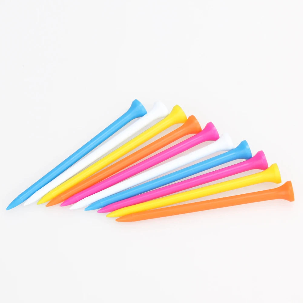 NovaSphere 100pcs Pack 100mm Mixed Color Plastic Golf Tees Training Aid Portable For Beginners And Pros