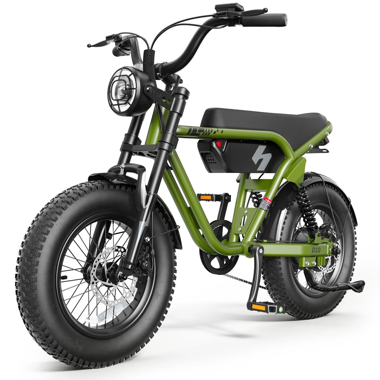 Hopepeak D10 Electric Mountain Bike 1200W Peak Motor 48V 10.4Ah
