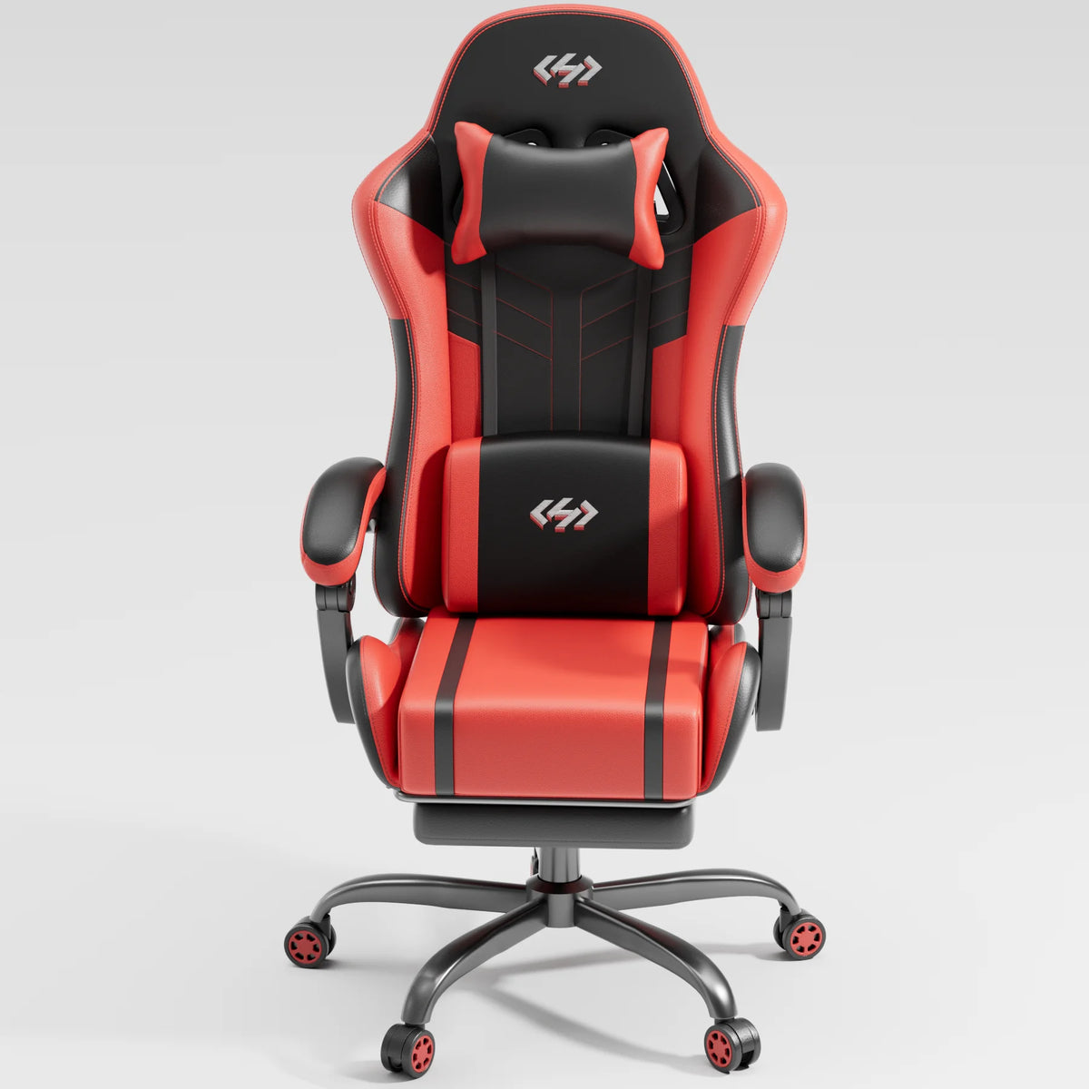 NEBMAAX Ergonomic Gaming Chair With Footrest Massage And Lumbar Support