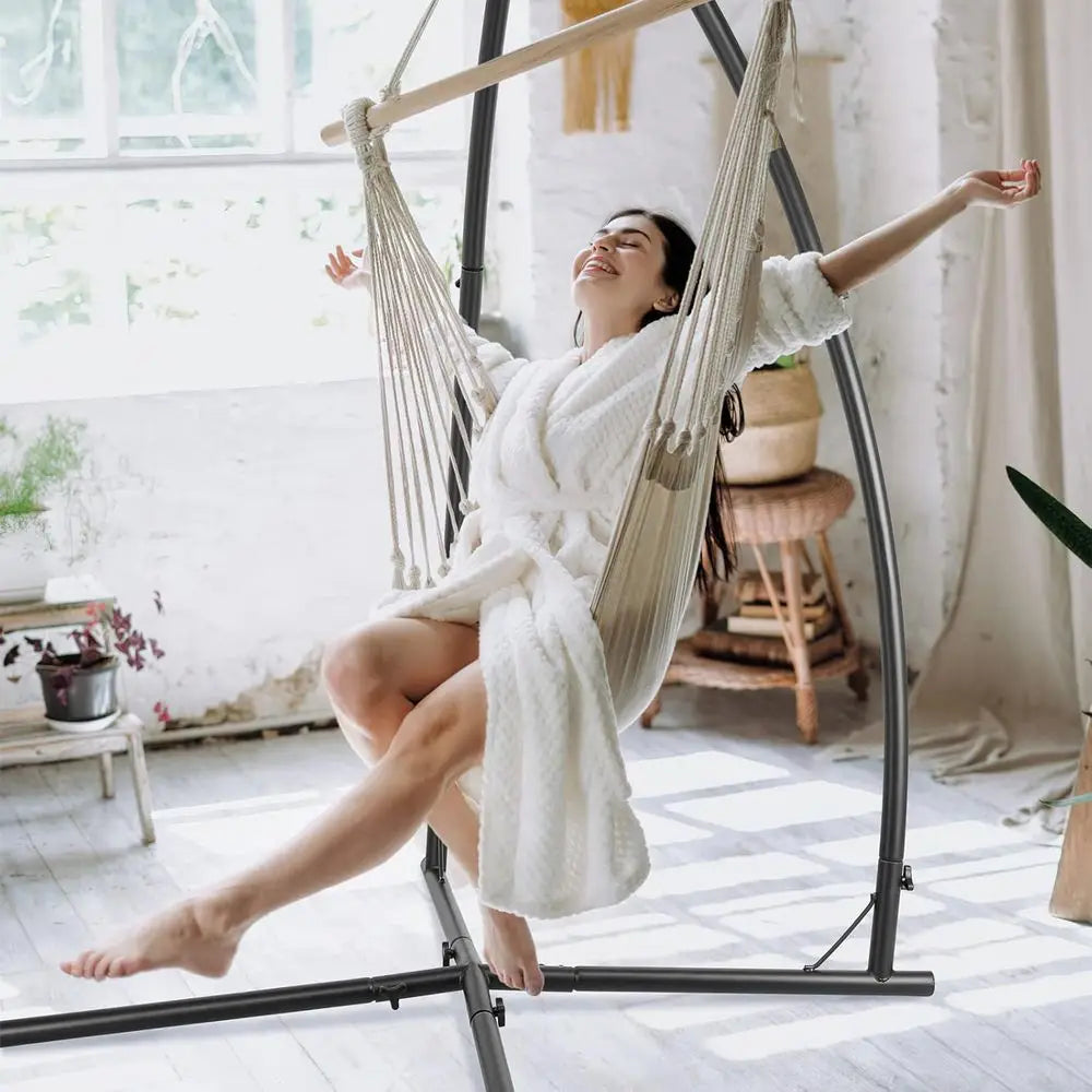 Heavy Duty Steel Hammock Swing Stand With Buckle And Hook