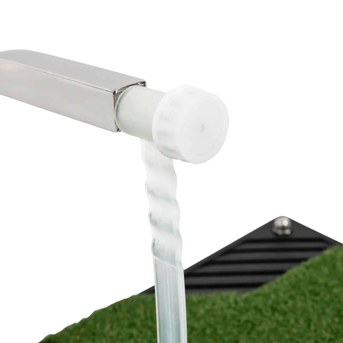 Foldable Indoor Golf Swing Trainer Mat With Auto Ball Return System 5 Level Tee Height Home Practice