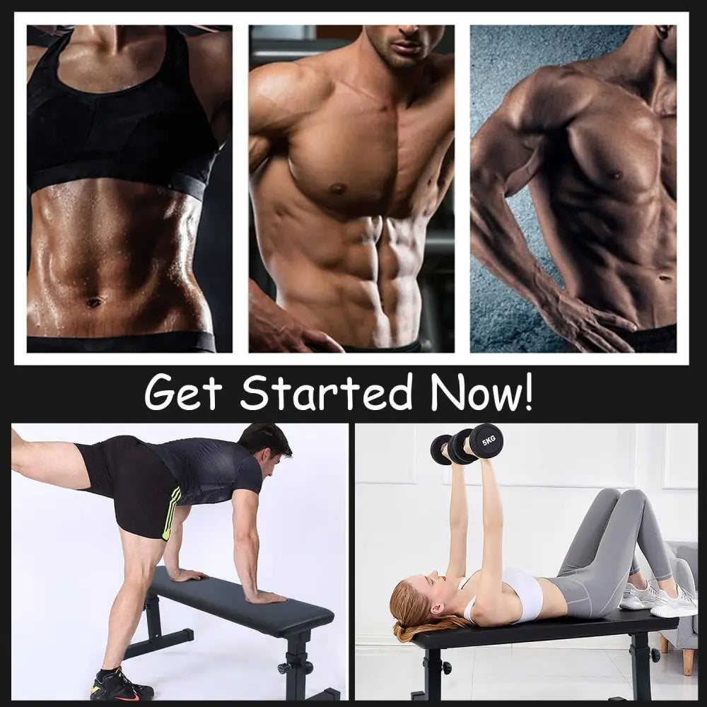 Ye Flat Weight Bench - Home Dumbbell Stool for Fitness Strength Training with Comfortable Design