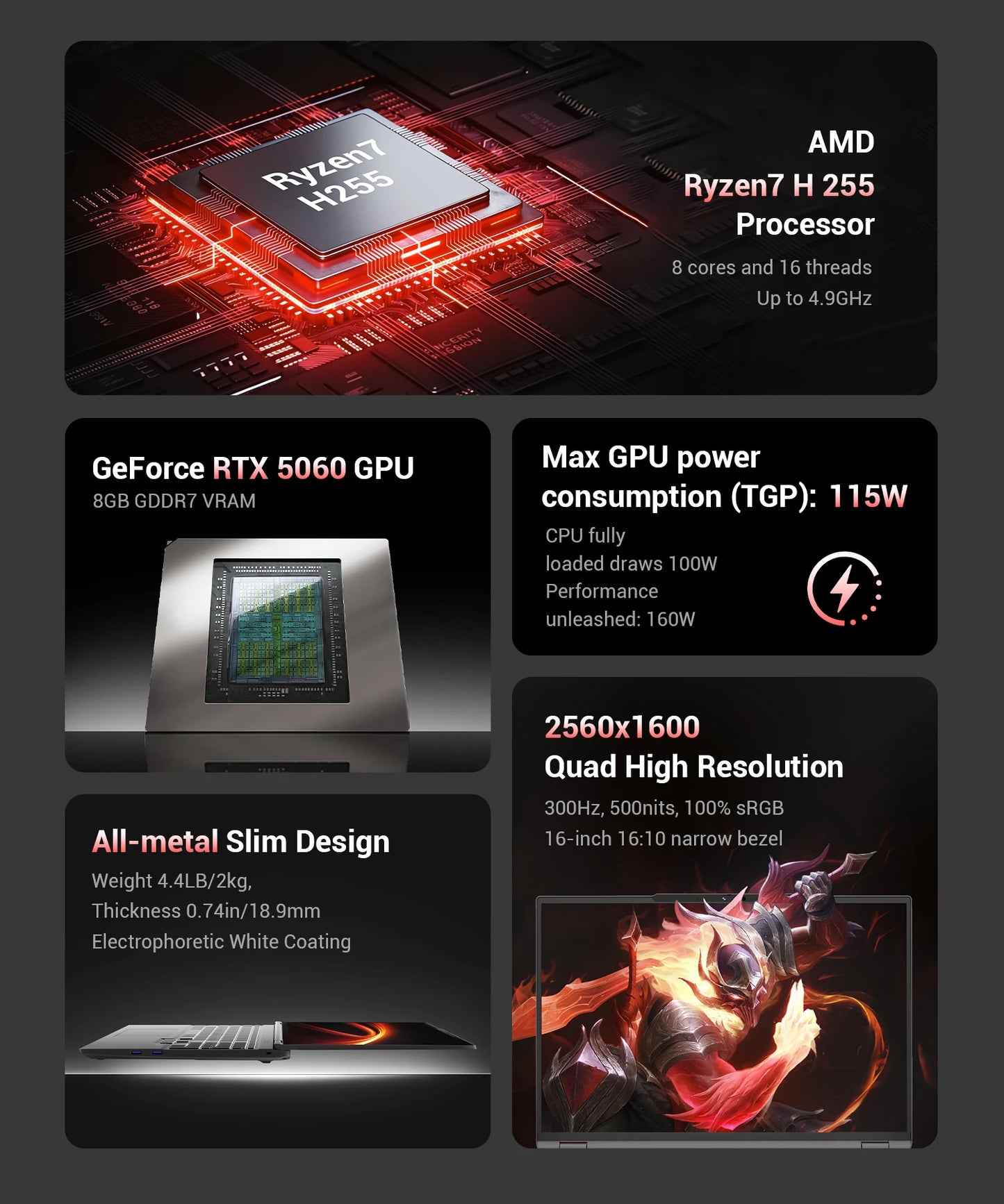 Firebat Huan 16 Pro Gaming Laptop With Ryzen 7