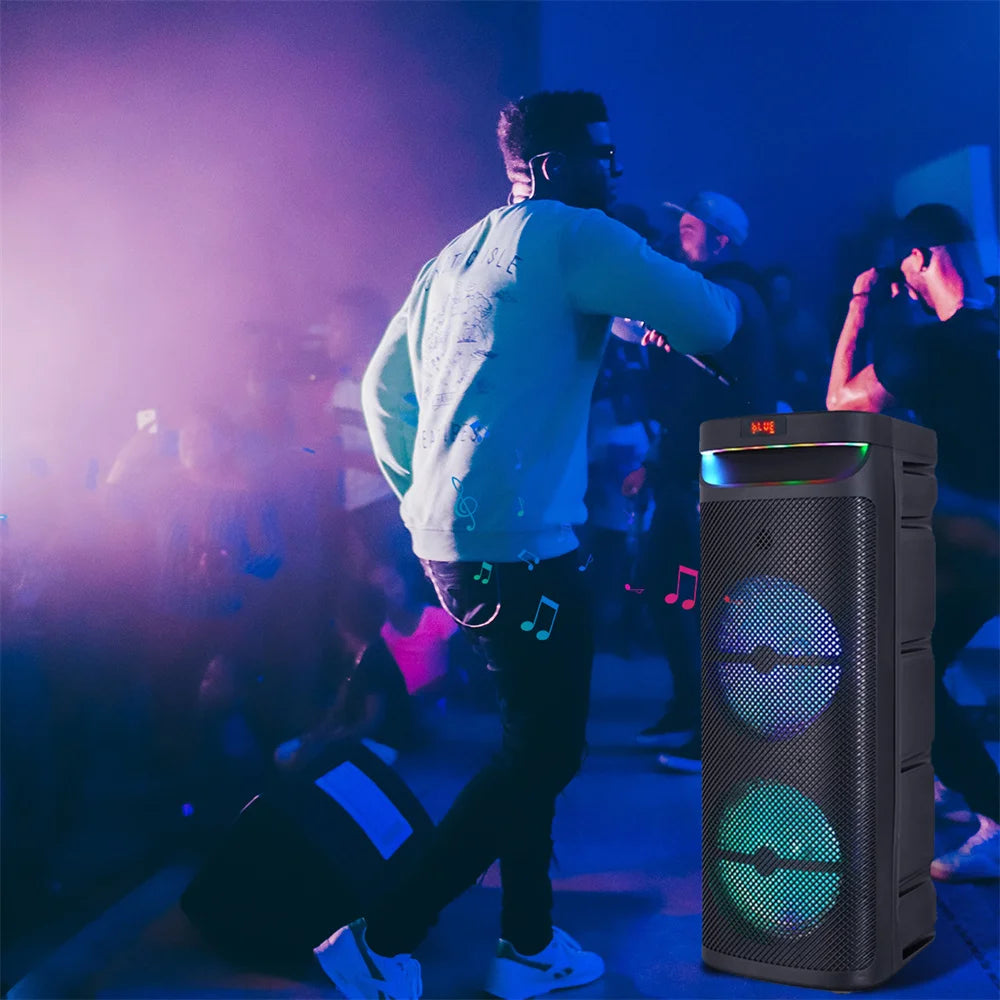 CURUK 3000W Dual Bluetooth Party Speaker System