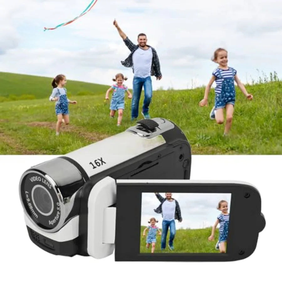 2.5K Video Camcorder With 16X Digital Zoom And Fill Light