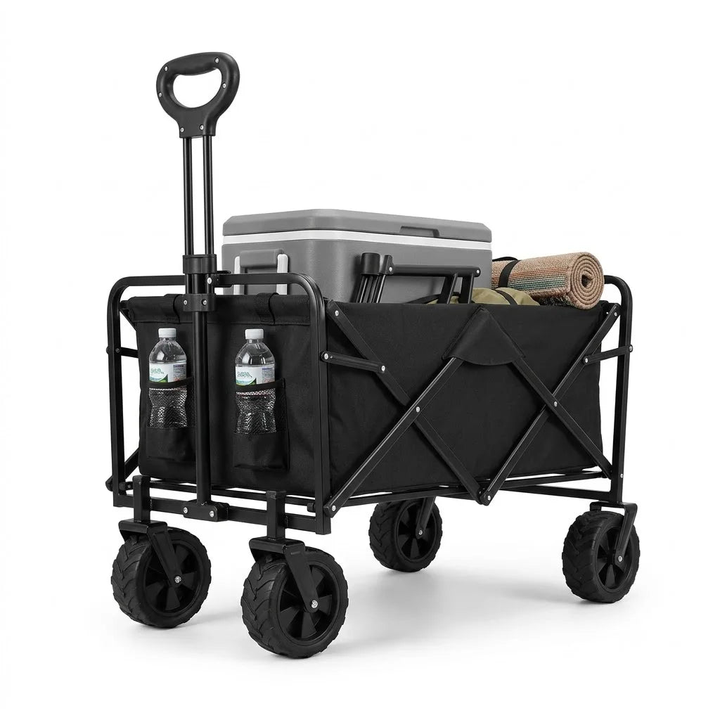 OASONEER Heavy Duty Folding Utility Cart With All Terrain Wheels