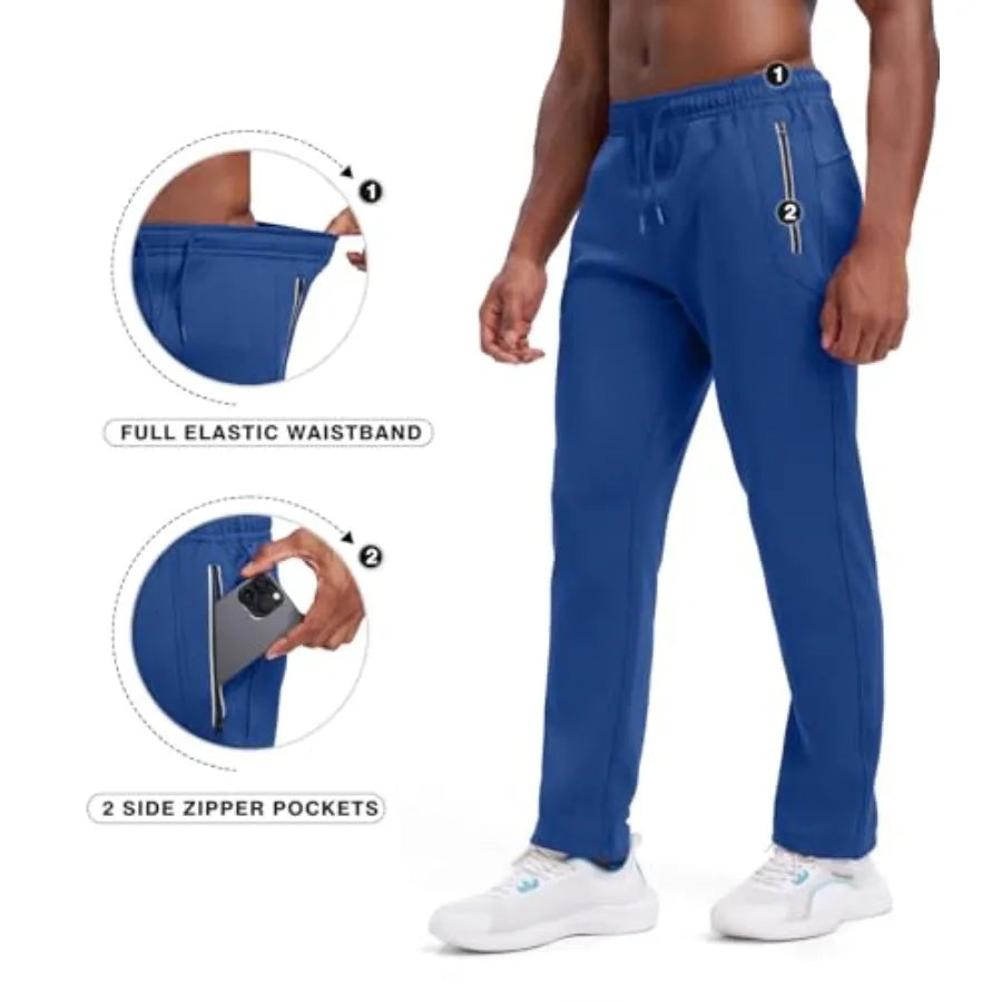 Rdruko Mens Fleece Tracksuit 2 Piece Warm Winter Athletic Set For Joggers And Home Workouts