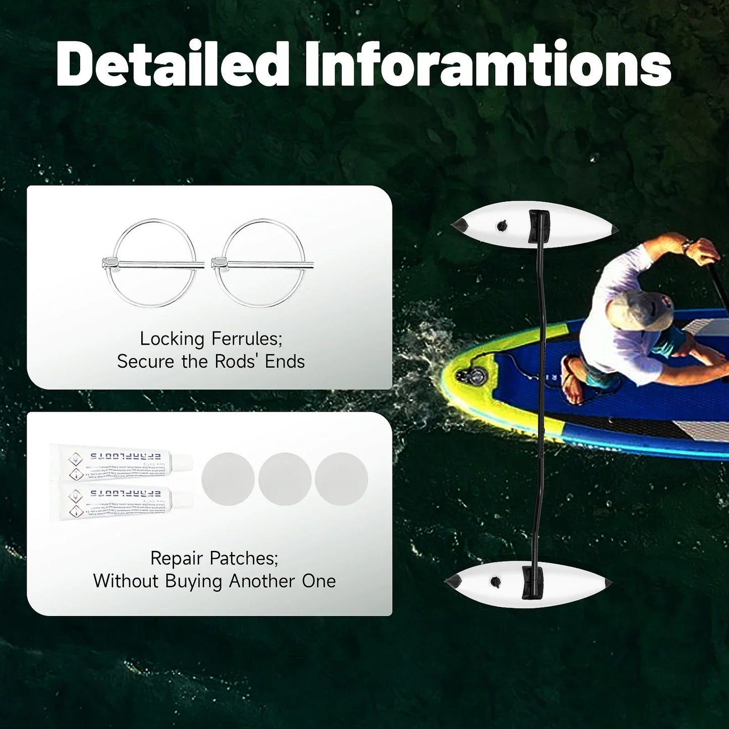 Kayak Outrigger Stabilizer Kit Anglers Seeking Stability