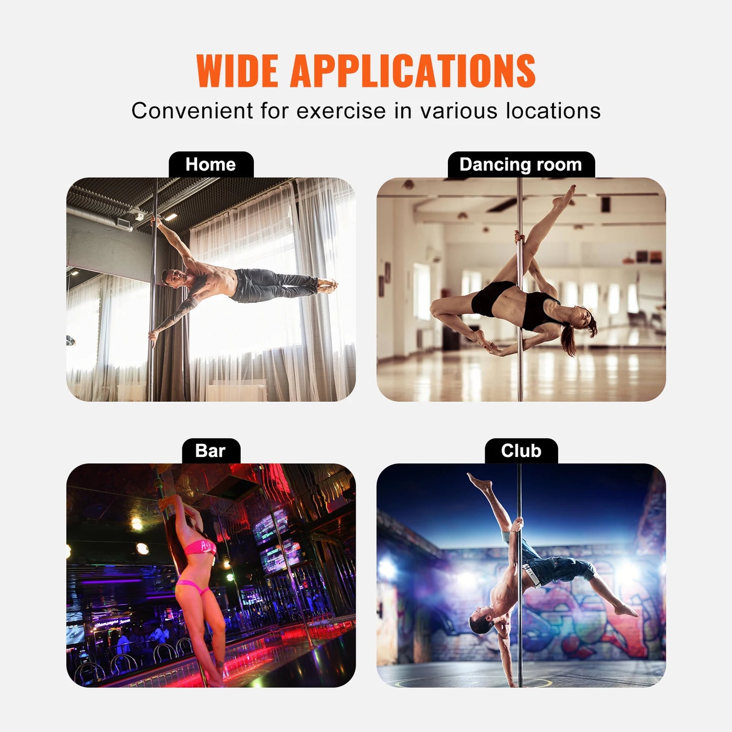 SucceBuy Professional Dancing Pole For Fitness Strength Training
