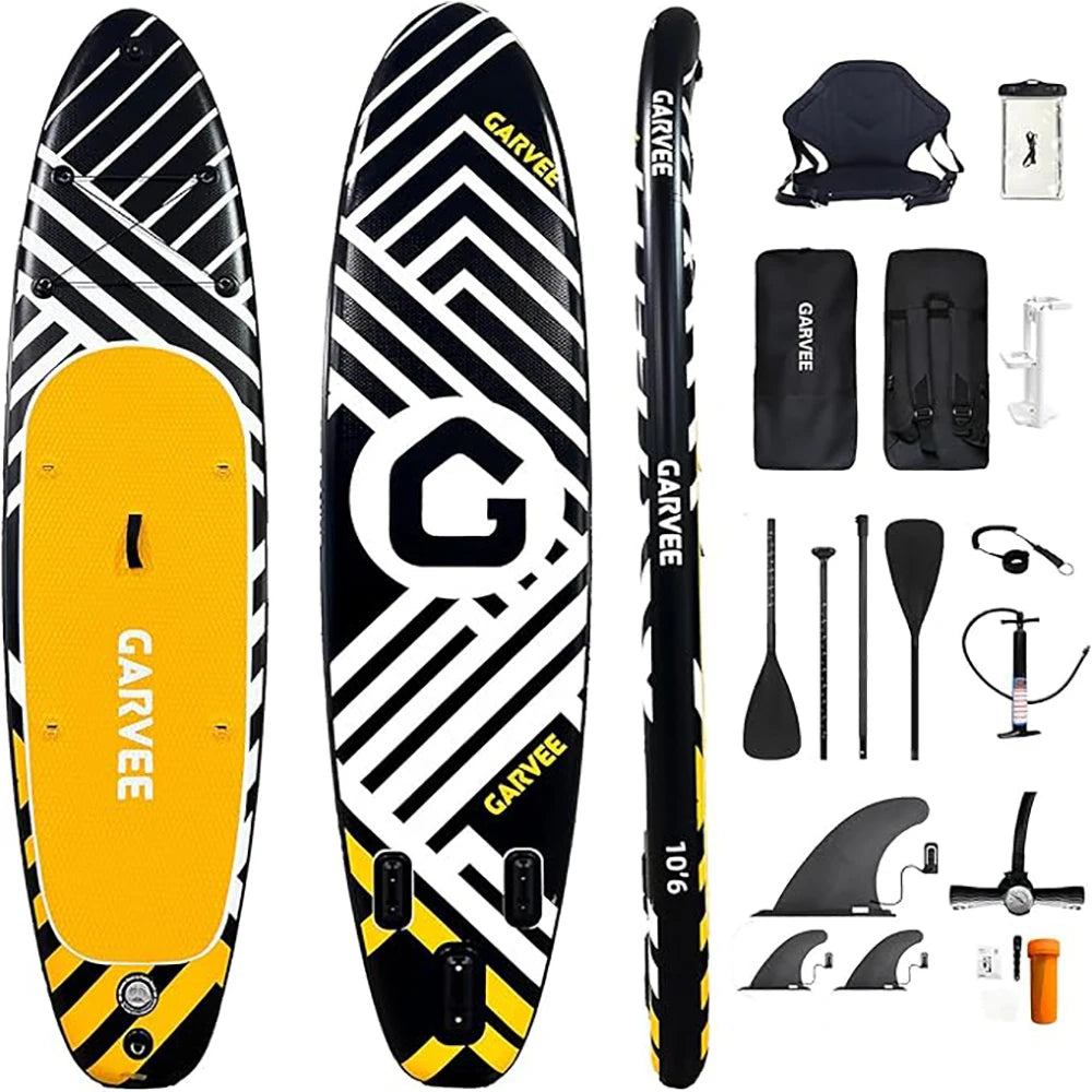 Inflatable Stand Up Paddle Board With Full SUP Accessories 2 In 1 Paddle And Stable Non Slip Deck For Adults And Youth