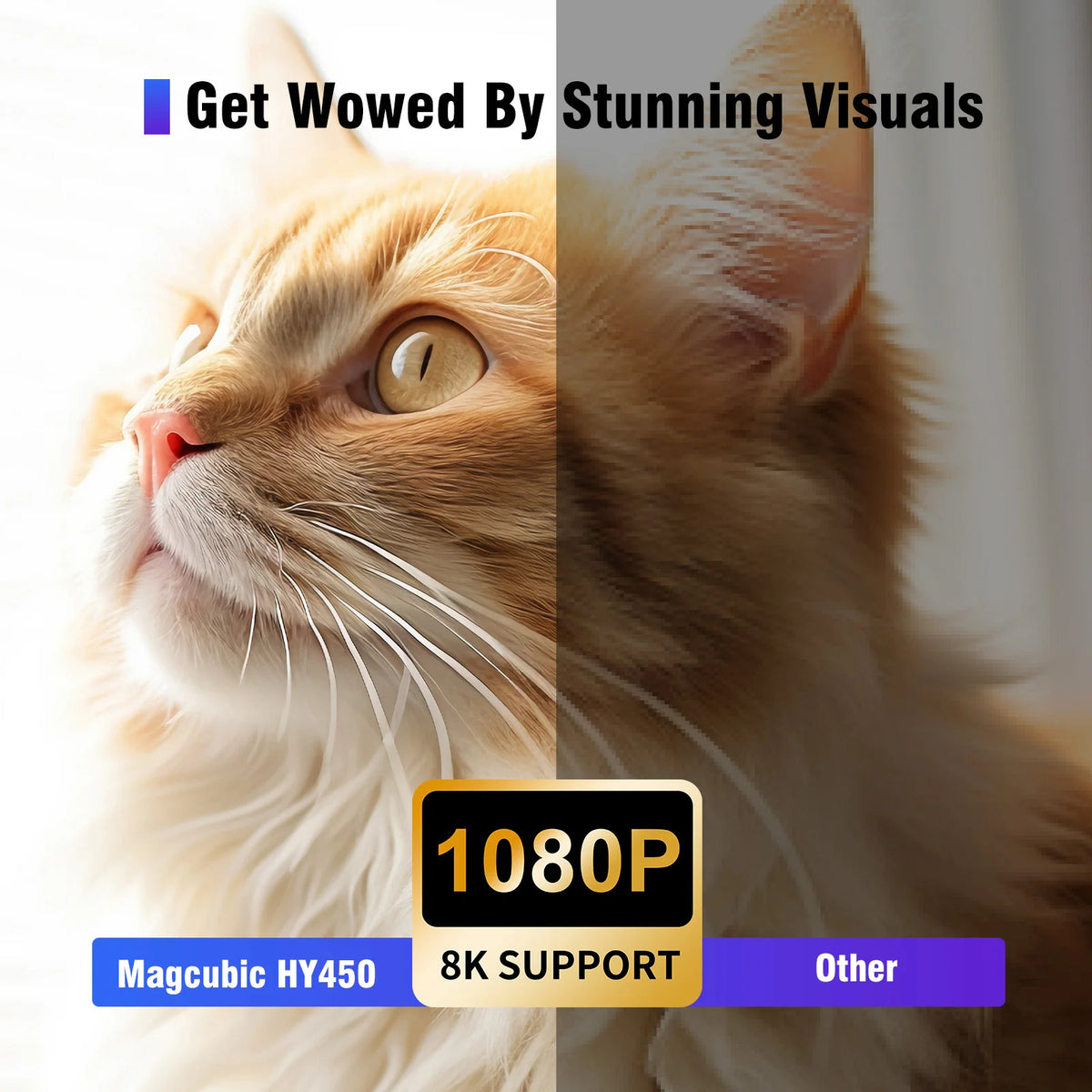 Magcubic Ultra Short Throw Android Voice Control Home Projector