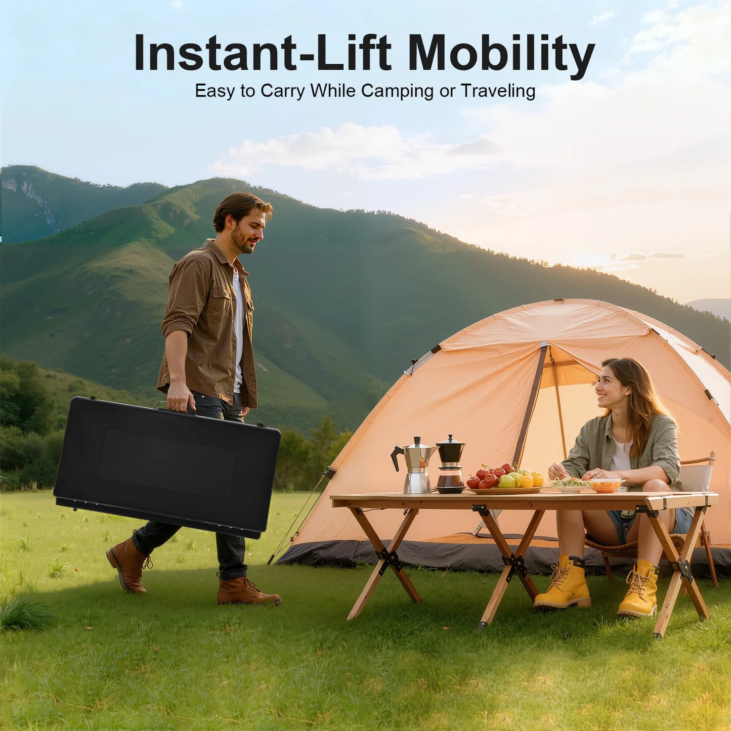 Portable 3 Burner Gas Stove Campfire Grill For Camping