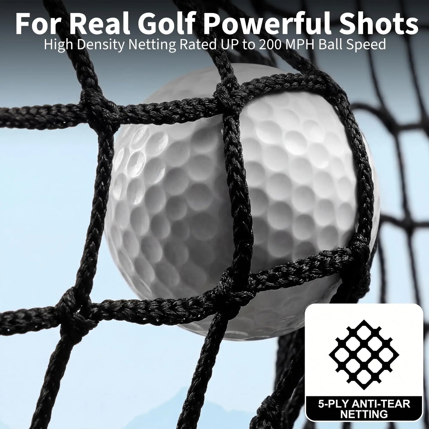 Durable Golf Practice Hitting Net With Chipping Net And Turf
