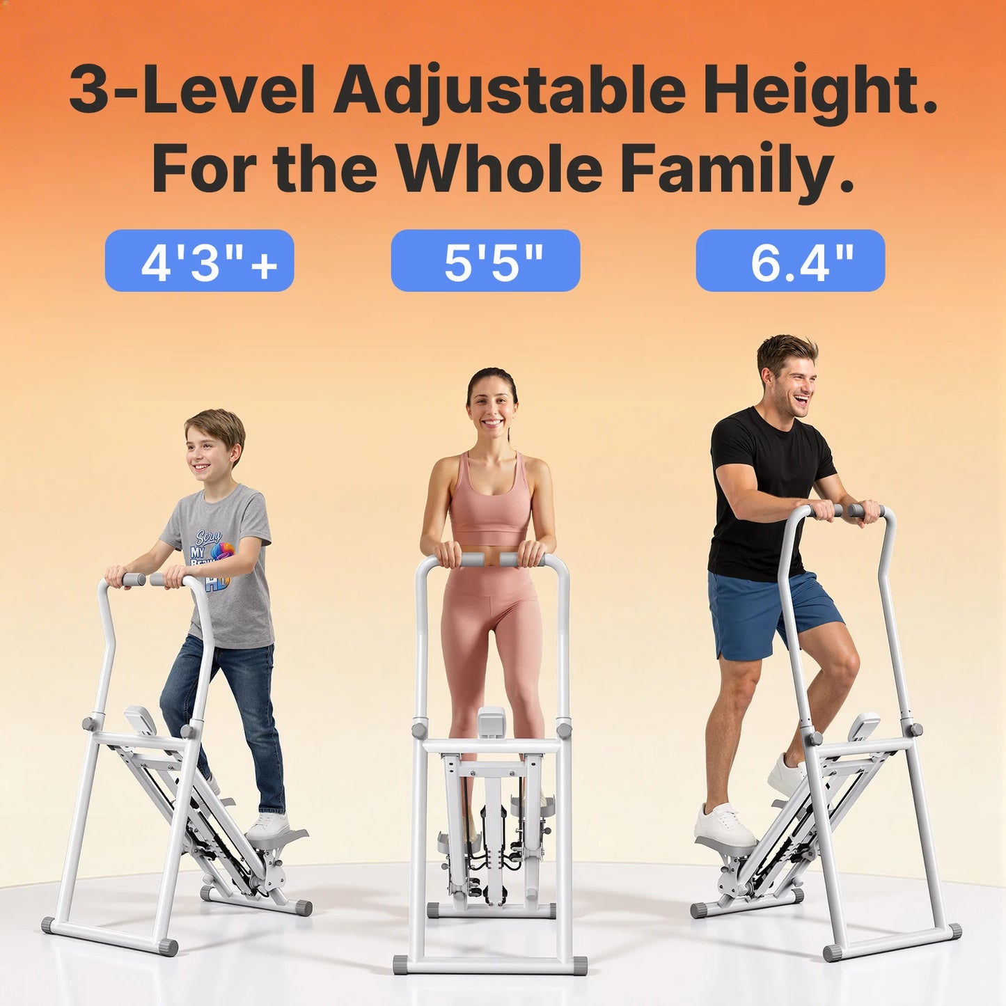 Merach Foldable Stair Stepper And Vertical Climber With Adjustable Resistance
