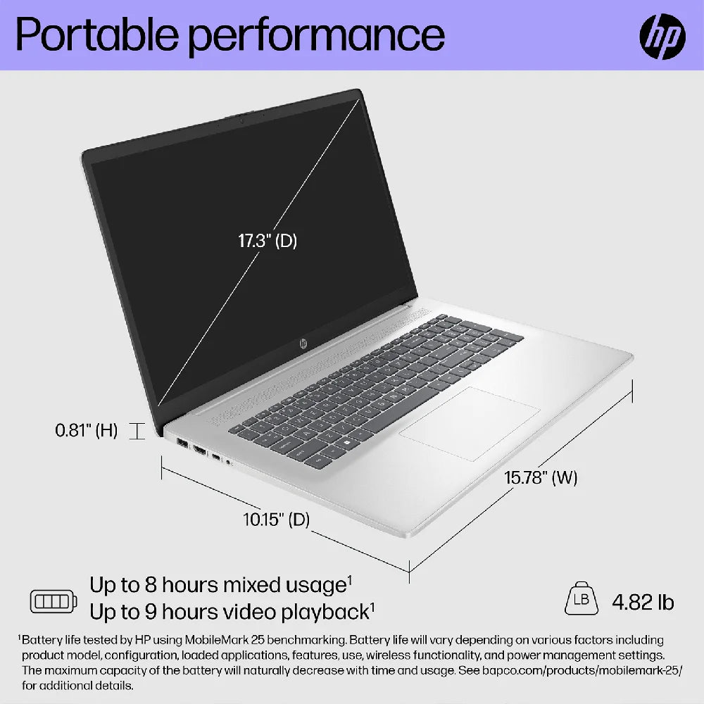 HP Ryzen 5 7530U Laptop HD Plus Touchscreen 4TB SSD