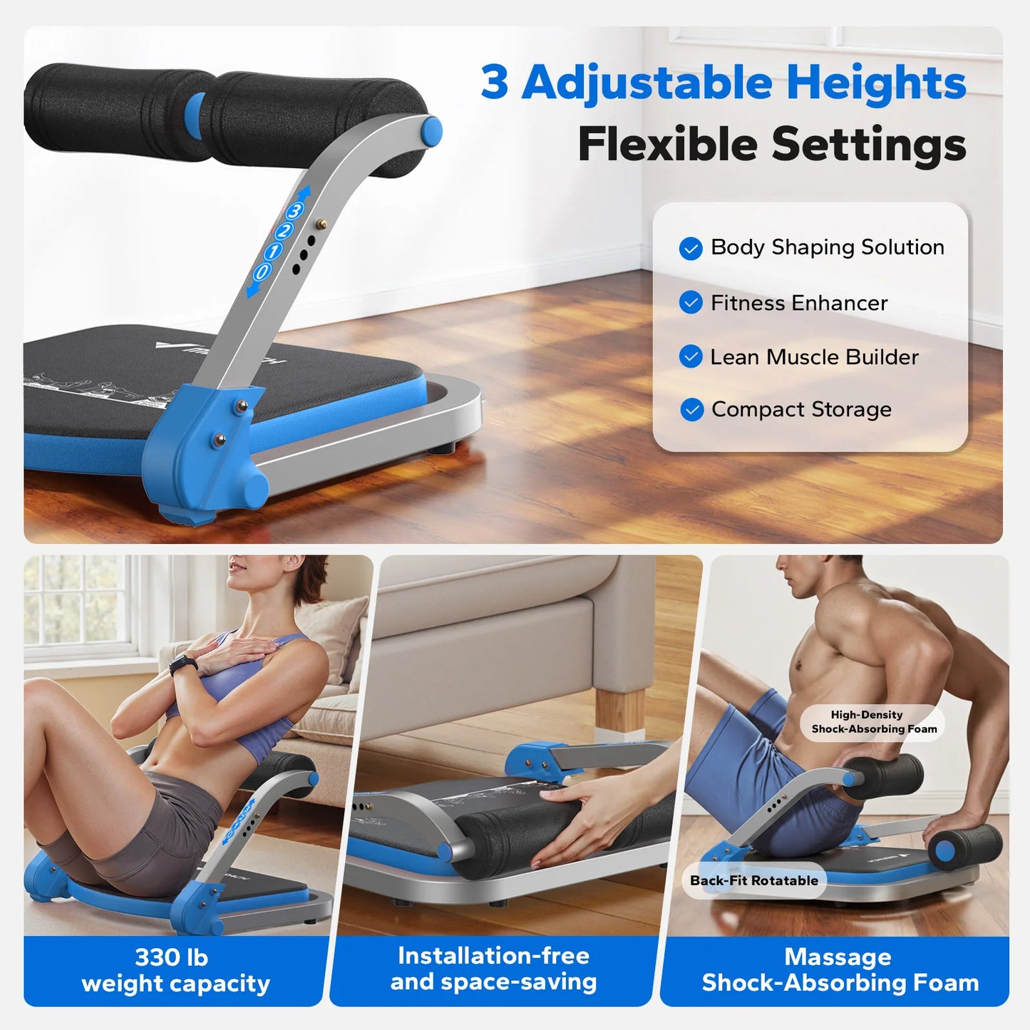 Merach Automatic Rebound Ab Crunch Machine For Core Workout