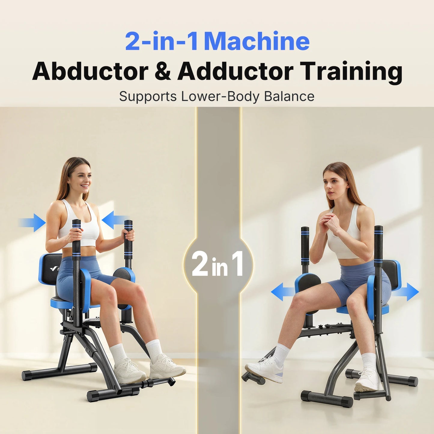 Merach Hip Abductor Leg Trainer With Adjustable Resistance For Glutes
