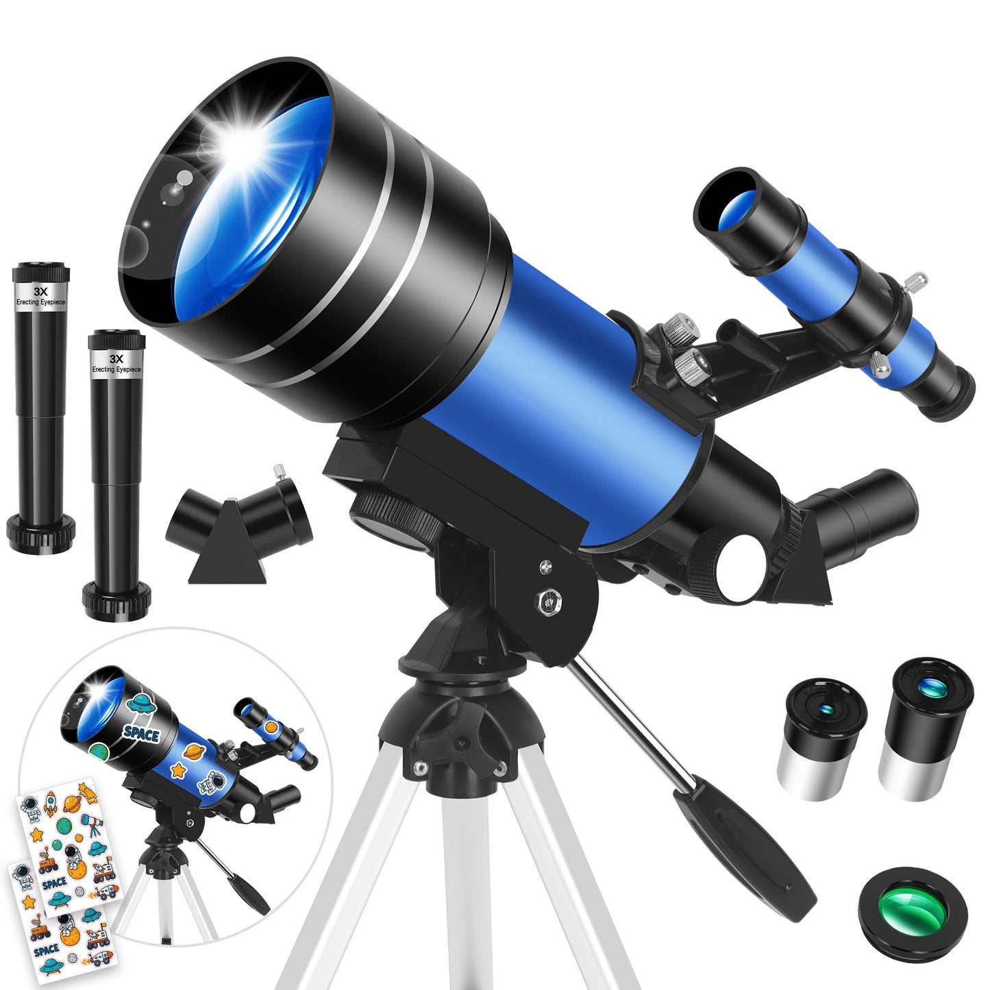 Portable Astronomical Telescope For Beginners Monocular With Stickers