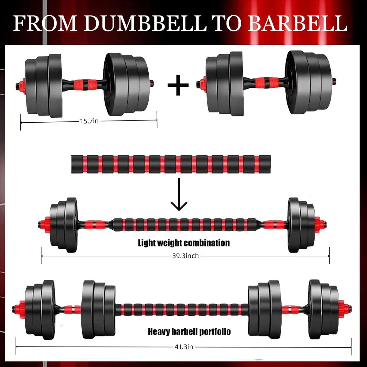 Adjustable Dumbbell Set with Ergonomic Handles for Home Strength Training