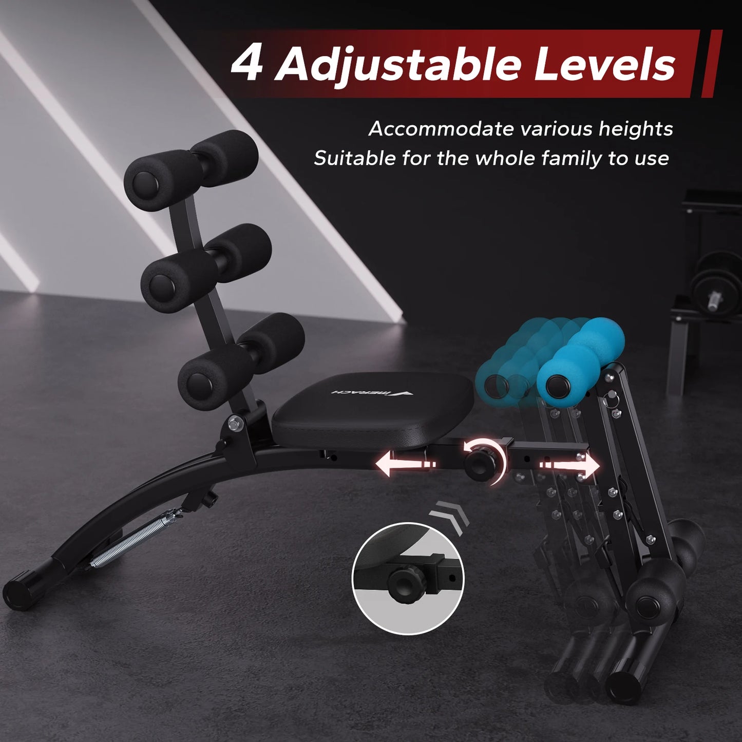 Merach Adjustable Ab Trainer Bench For Home Workout