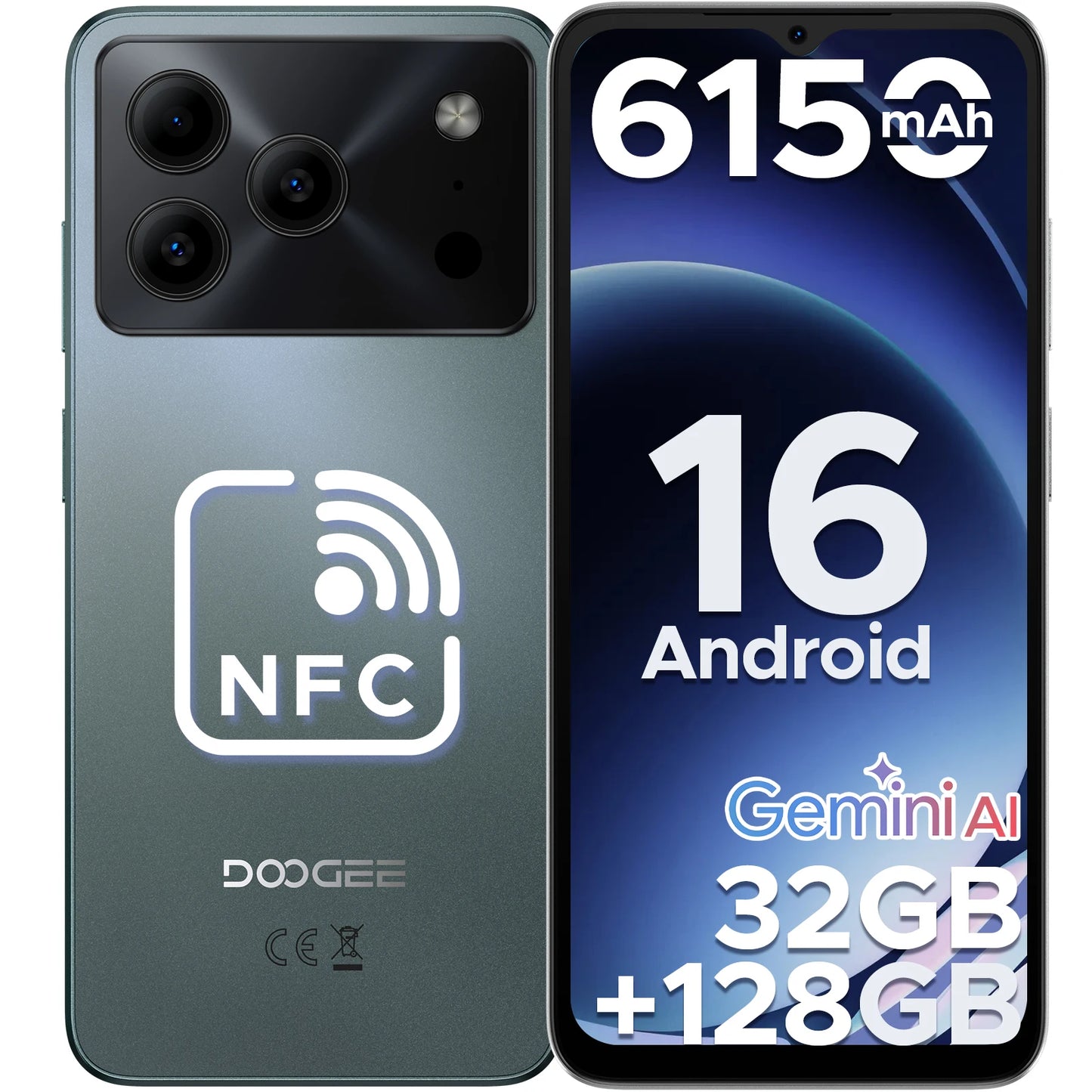 DOOGEE Note56 Pro Smartphone 6150mAh Battery Android 16 90Hz