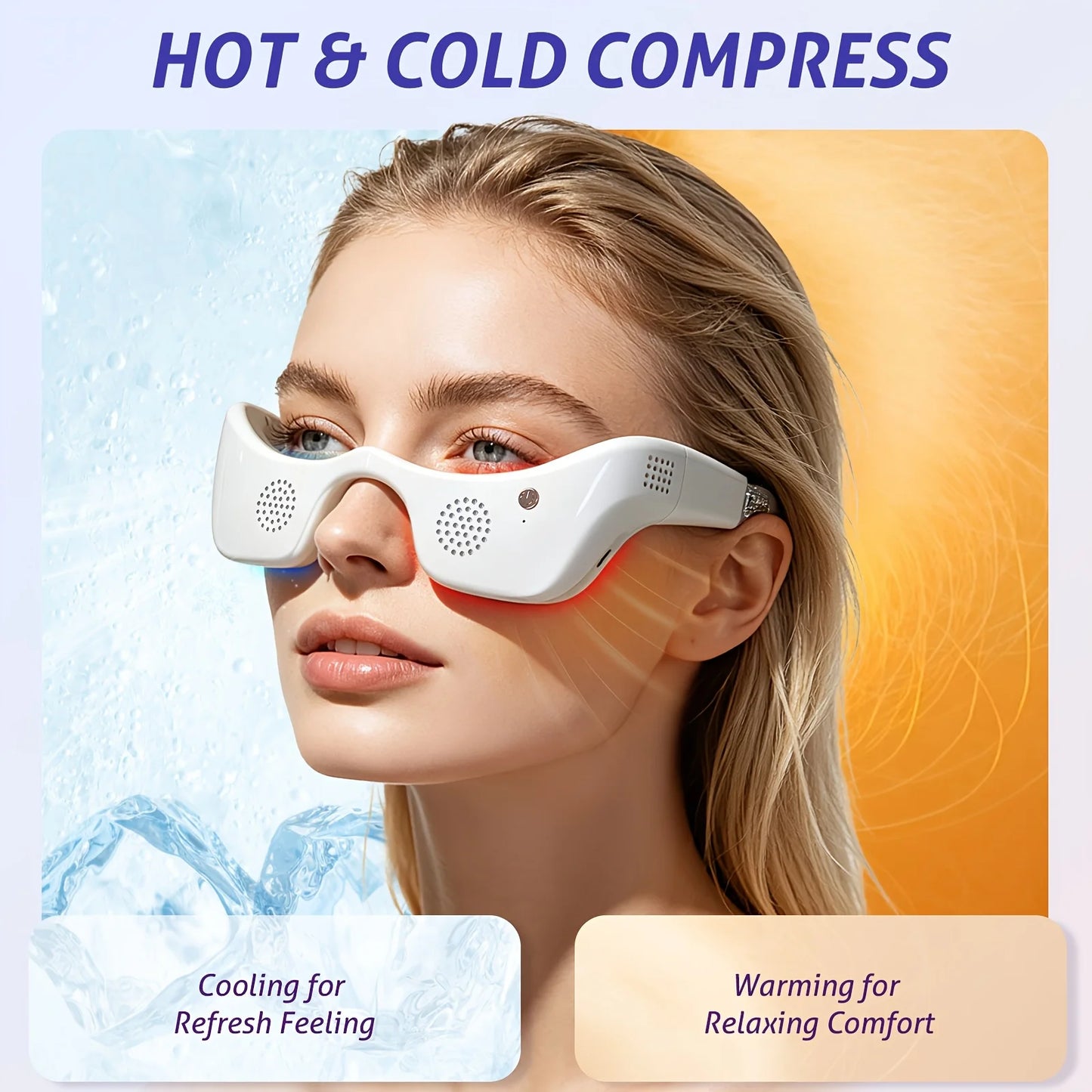 Jitesy LED Eye Massager With Hot Cold Therapy And Phototherapy