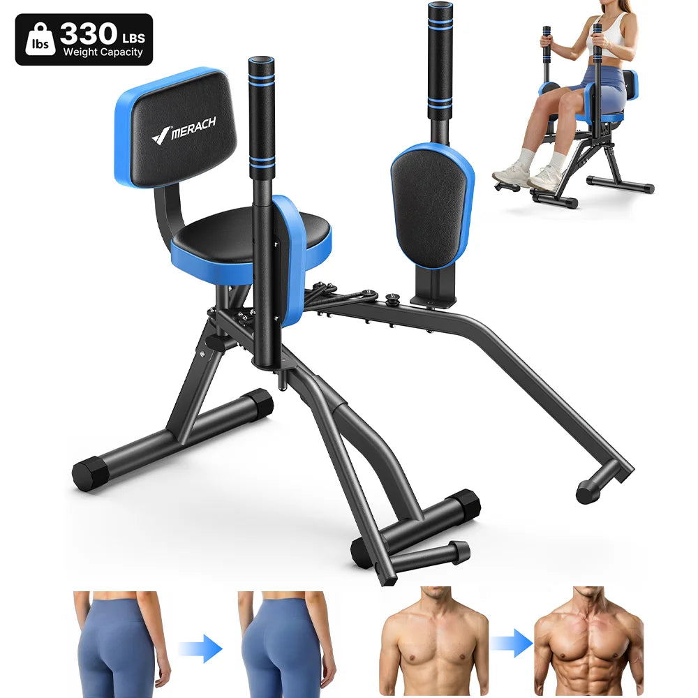 Merach Hip Abductor Leg Trainer With Adjustable Resistance For Glutes