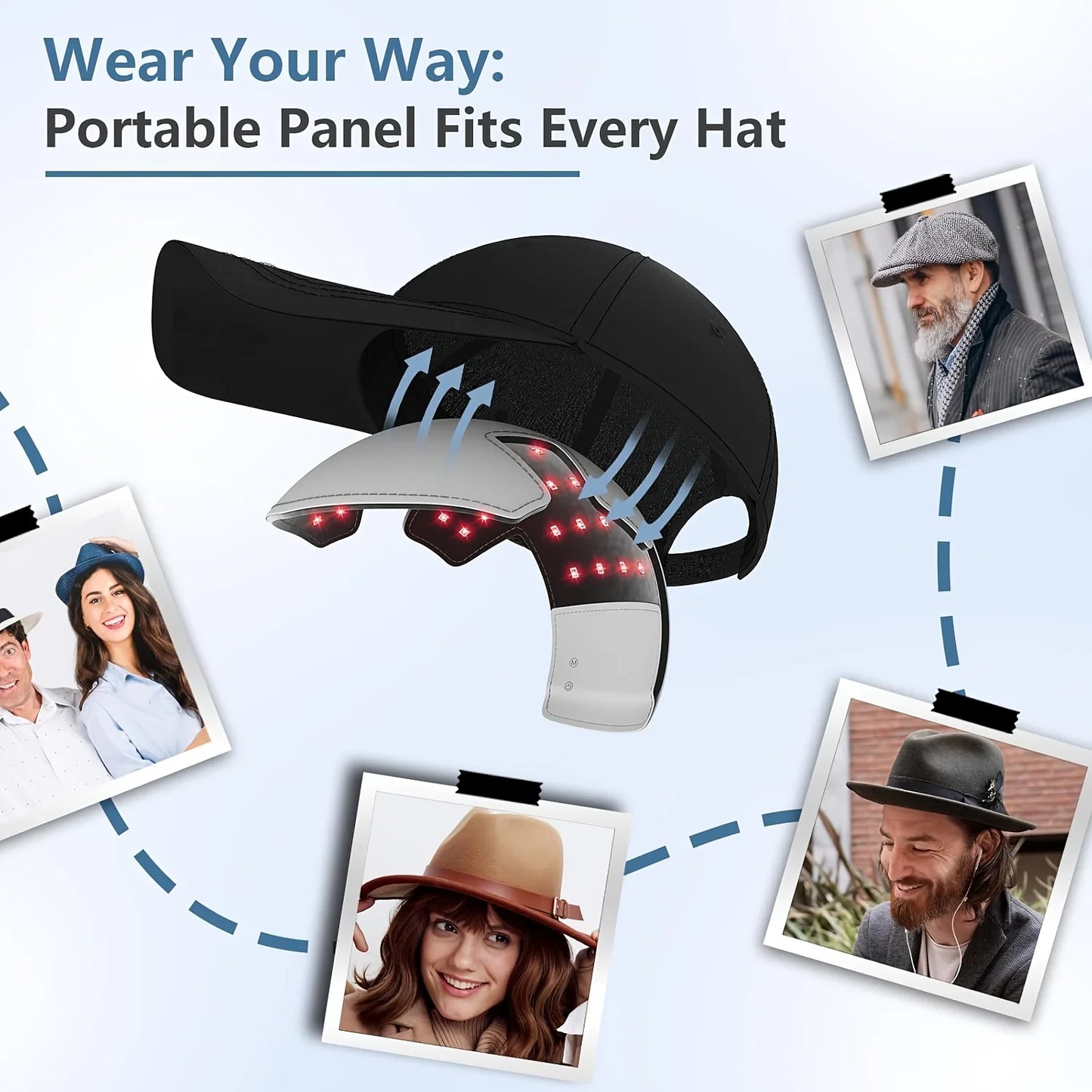 Jitesy LED Hair Growth Cap Portable Infrared Light Therapy
