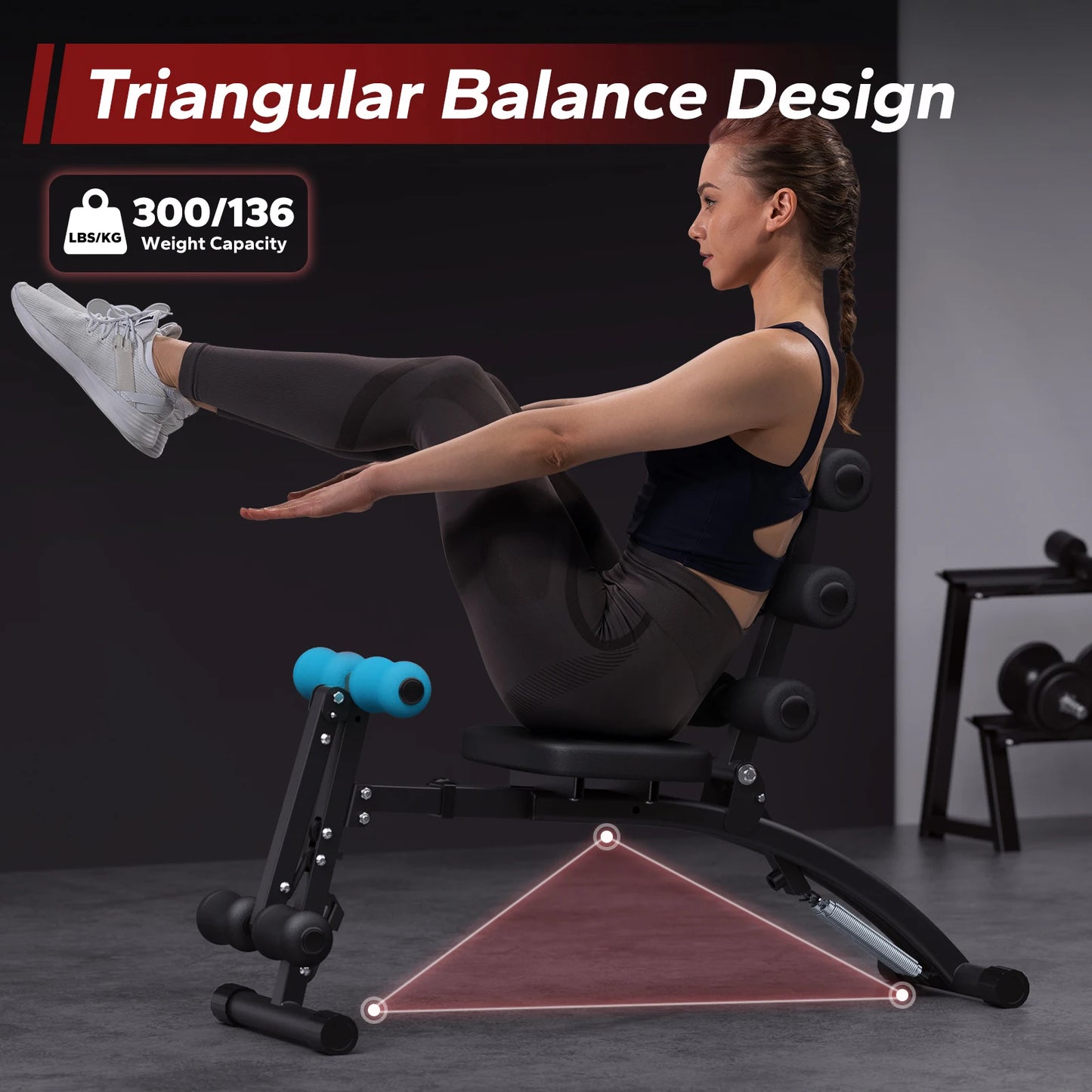 Merach Adjustable Ab Trainer Bench For Home Workout