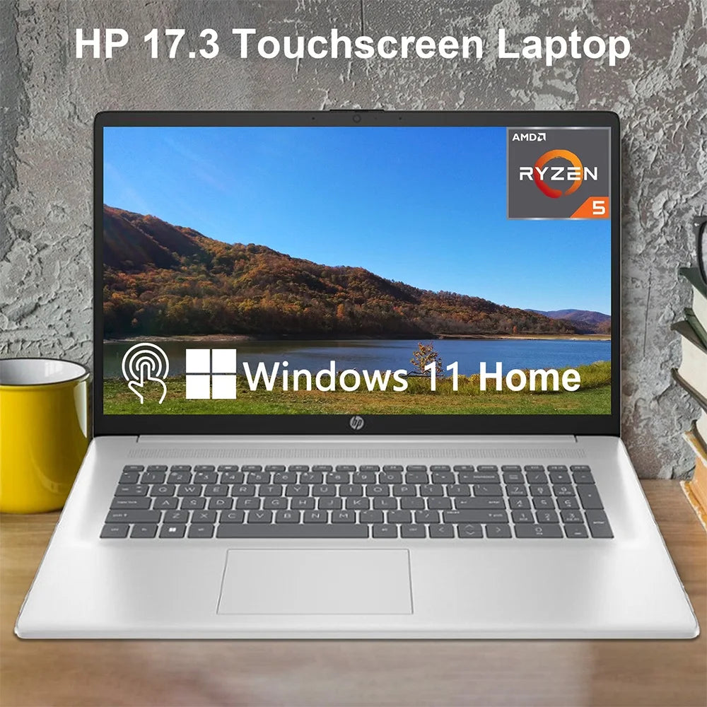 HP Ryzen 5 7530U Laptop HD Plus Touchscreen 4TB SSD