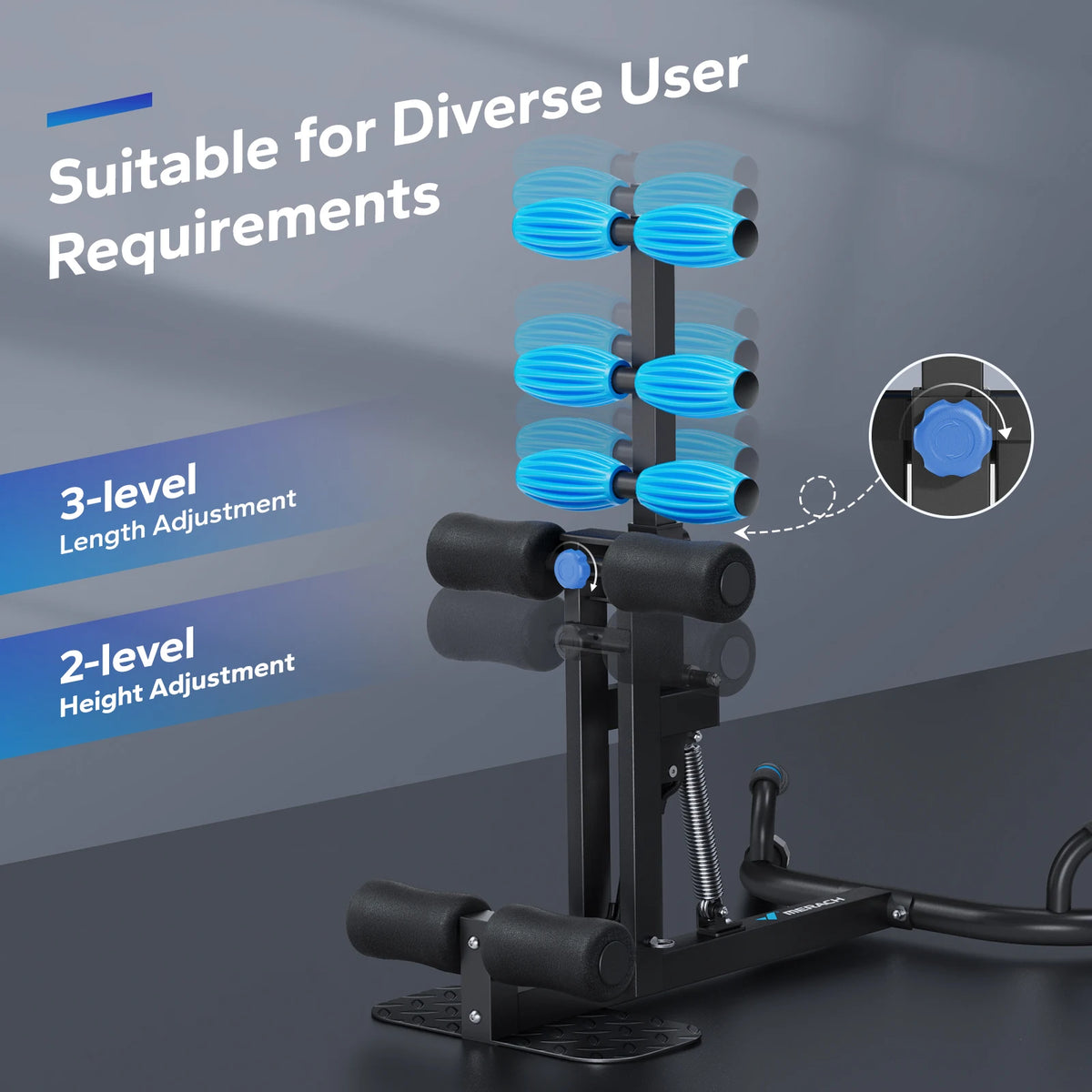 MERACH Multifunctional Deep Squat Trainer for Core Abs and Legs