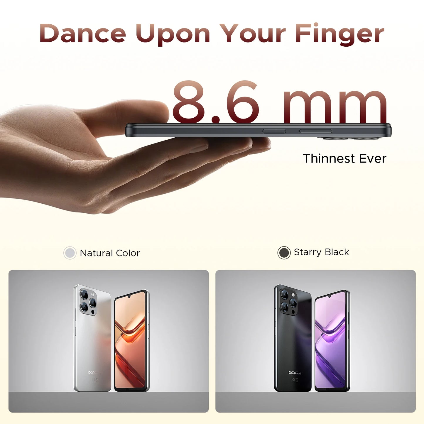 DOOGEE Note 58 Smartphone Android 8GB RAM 128GB ROM NFC