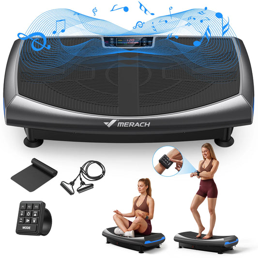 Merach 4D Vibration Plate Exercise Machine For Full Body Workout
